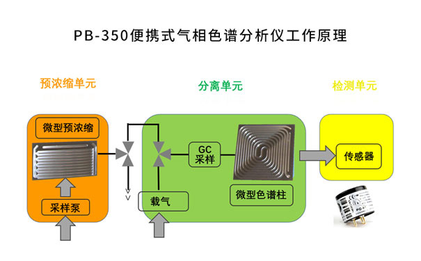 PB-350便攜式氣相色譜儀工作原理