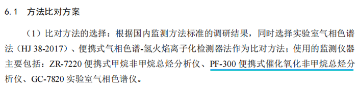 《固定污染源廢氣總烴、甲烷和非甲烷總烴的測定便攜式催化氧化-氫火焰離子化檢測器法》