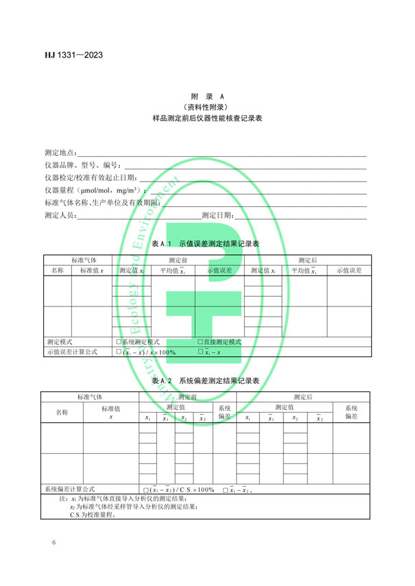 HJ 1331-2023《固定污染源廢氣總烴、甲烷和非甲烷總烴的測(cè)定便攜式催化氧化-氫火焰離子化檢測(cè)器法》-8